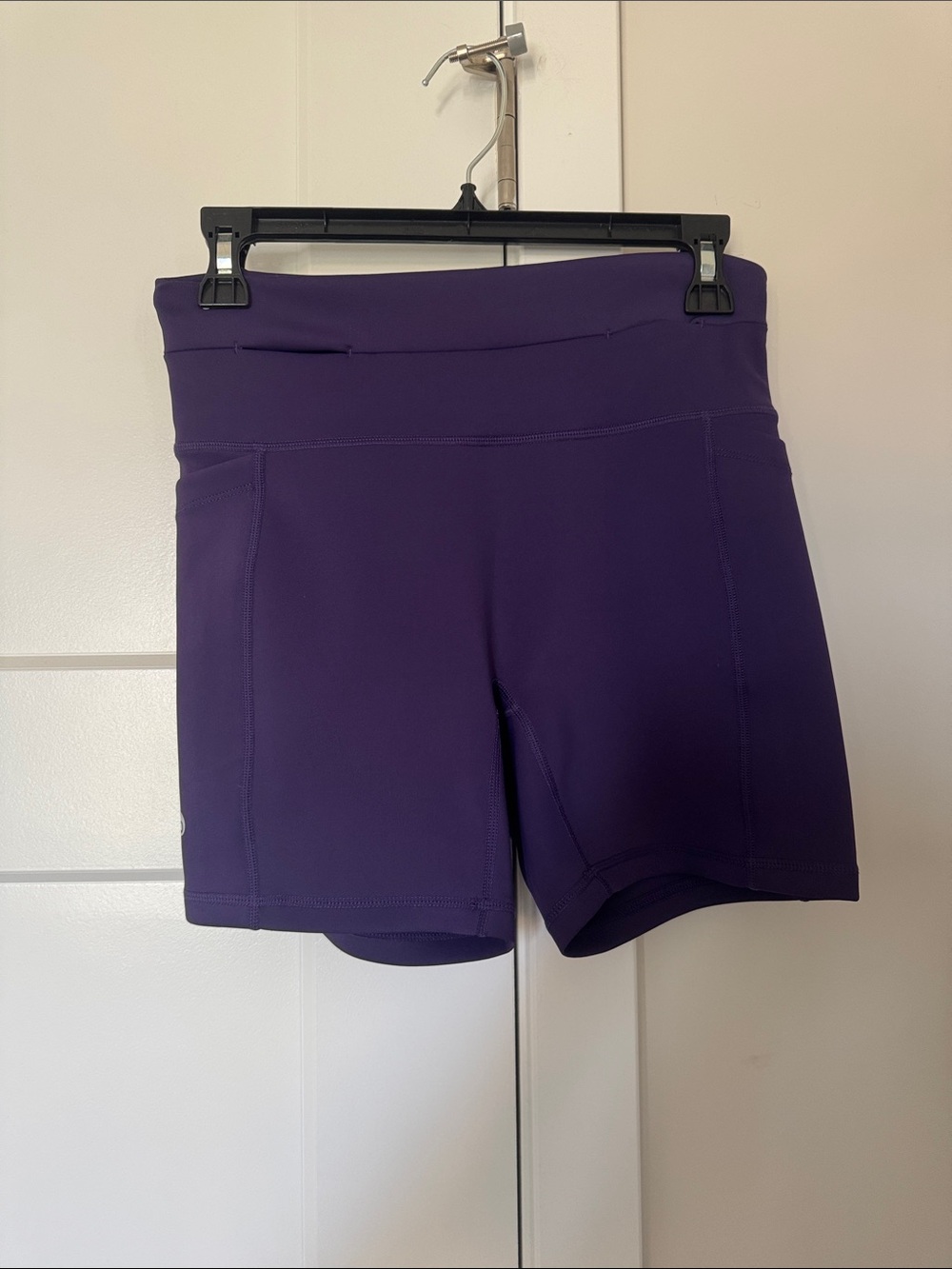 Flipbelt High-Waist Purple Compression Shorts